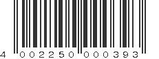 EAN 4002250000393