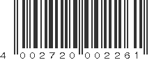 EAN 4002720002261