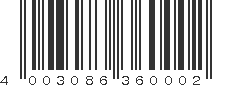 EAN 4003086360002