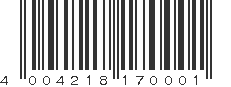 EAN 4004218170001