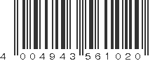 EAN 4004943561020