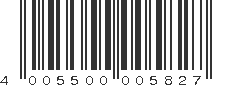 EAN 4005500005827