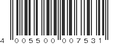 EAN 4005500007531