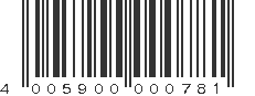 EAN 4005900000781