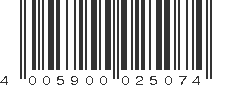 EAN 4005900025074