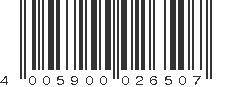 EAN 4005900026507