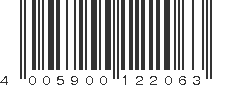 EAN 4005900122063