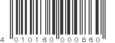 EAN 4010160000860