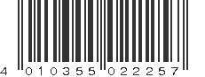 EAN 4010355022257