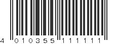 EAN 4010355111111