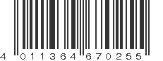 EAN 4011364670255