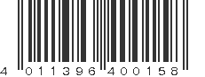 EAN 4011396400158