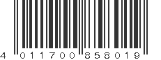 EAN 4011700858019