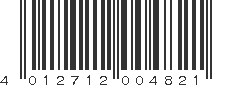 EAN 4012712004821