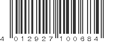 EAN 4012927100684