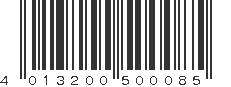 EAN 4013200500085