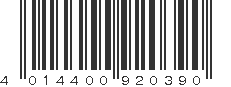 EAN 4014400920390