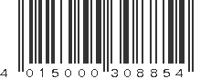 EAN 4015000308854