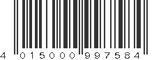 EAN 4015000997584