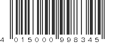 EAN 4015000998345