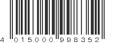 EAN 4015000998352