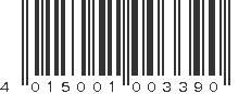 EAN 4015001003390