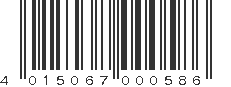 EAN 4015067000586