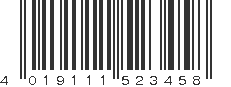 EAN 4019111523458