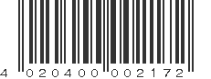 EAN 4020400002172