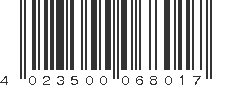 EAN 4023500068017