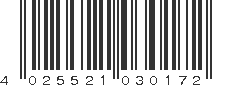 EAN 4025521030172