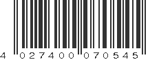 EAN 4027400070545