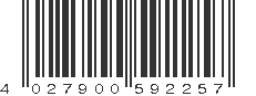 EAN 4027900592257
