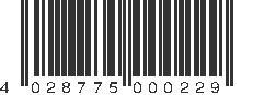 EAN 4028775000229