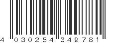 EAN 4030254349781