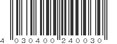 EAN 4030400240030