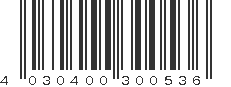 EAN 4030400300536