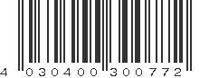 EAN 4030400300772
