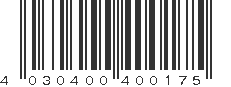 EAN 4030400400175