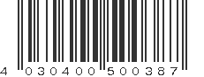 EAN 4030400500387