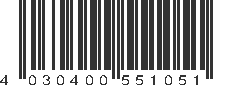 EAN 4030400551051