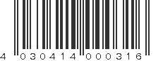 EAN 4030414000316