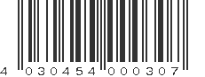 EAN 4030454000307