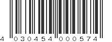 EAN 4030454000574