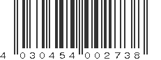 EAN 4030454002738