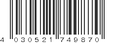 EAN 4030521749870