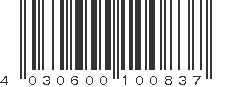 EAN 4030600100837