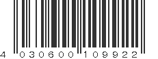 EAN 4030600109922