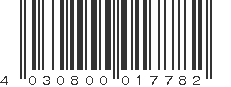 EAN 4030800017782