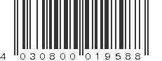 EAN 4030800019588